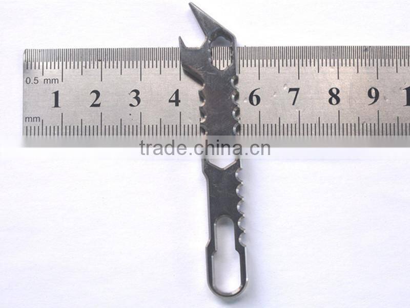 TK-2158 EDC Titanium Alloy beer opener Crowbar Screwdriver Multipurpose Pocket Survival Tool
