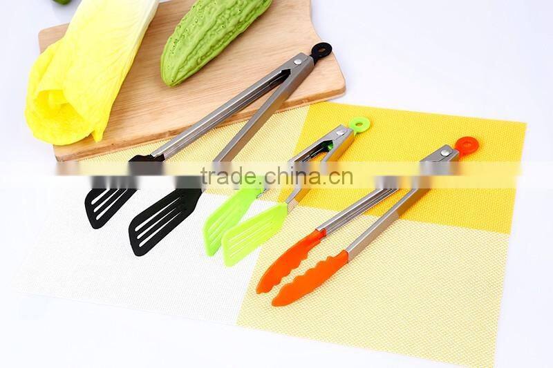 UJ16 9 Inch High Quality Stainless Steel Serving Tongs