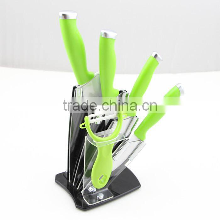 Ceramic Knives Set with Rubber Handle