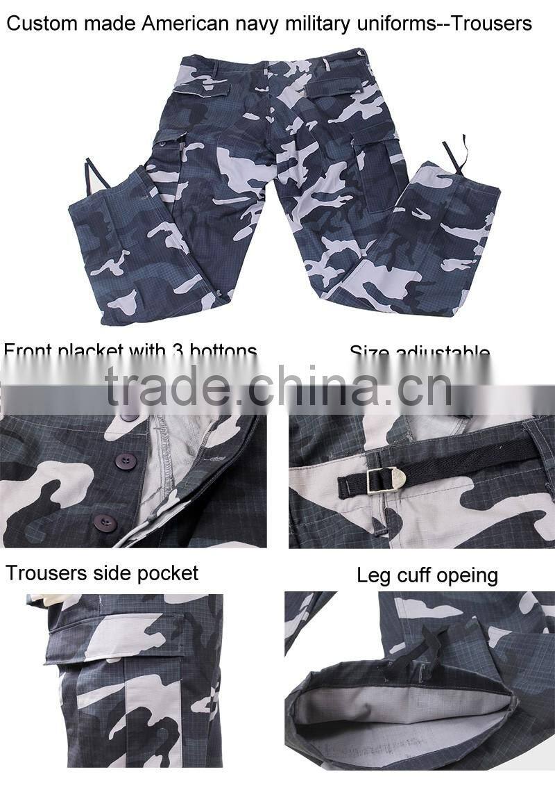 Custom made American navy military uniforms
