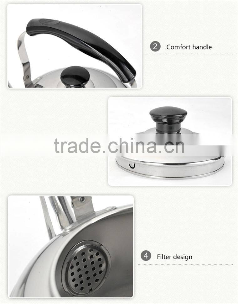 Factory Wholesale Color whistling kettle non electric tea kettle 5L