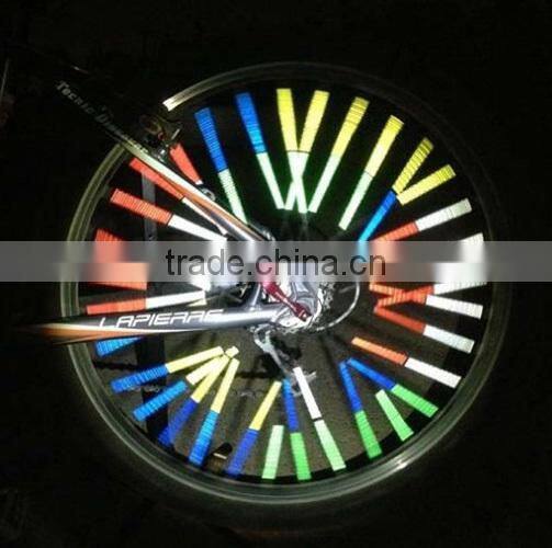 Reflective bike spokes