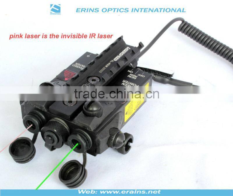 Military standard Infrared laser sight or IR laser scope and Green laser sight combo