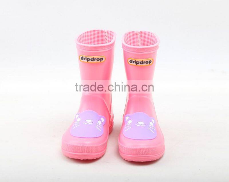 New Style Cute Kids Children Wellington Boots PVC Rubber Rain Boots
