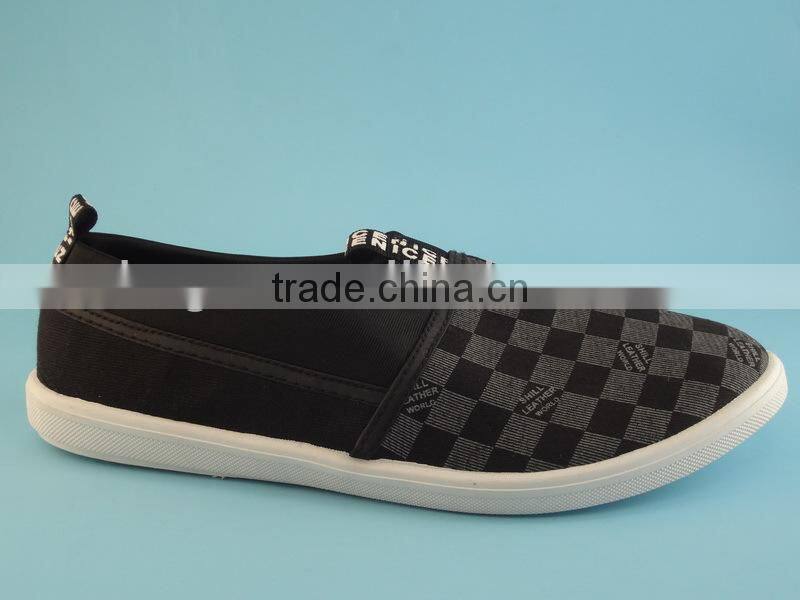 Latest men high quality simple canvas injection shoes