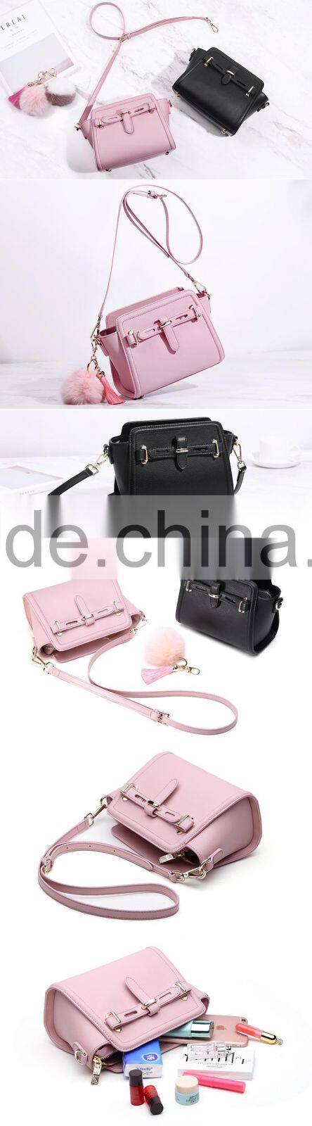 HAUTTON Brand Stock Women Genuine Split Cow Leather Messenger Bags Hot Sale Fashion Sling Shoulder Bag For Girls