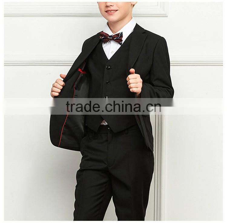 Bospoke Winter School Boys Black 3 Pieces Blazer For School Wear