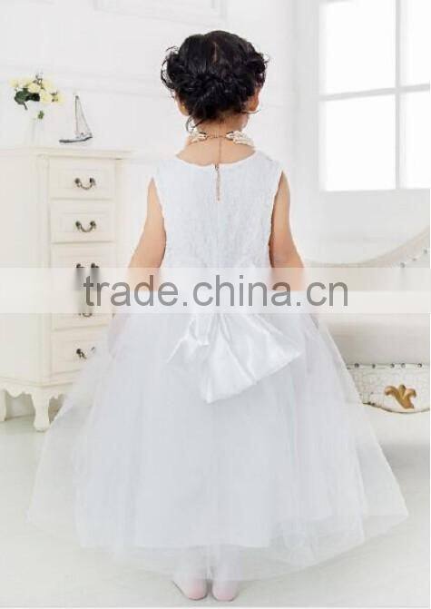 Pictures Of Latest Gowns Designs Toddler White Girls Party Dresses Butterfly Knot Girl Dresses Wedding Wholesale