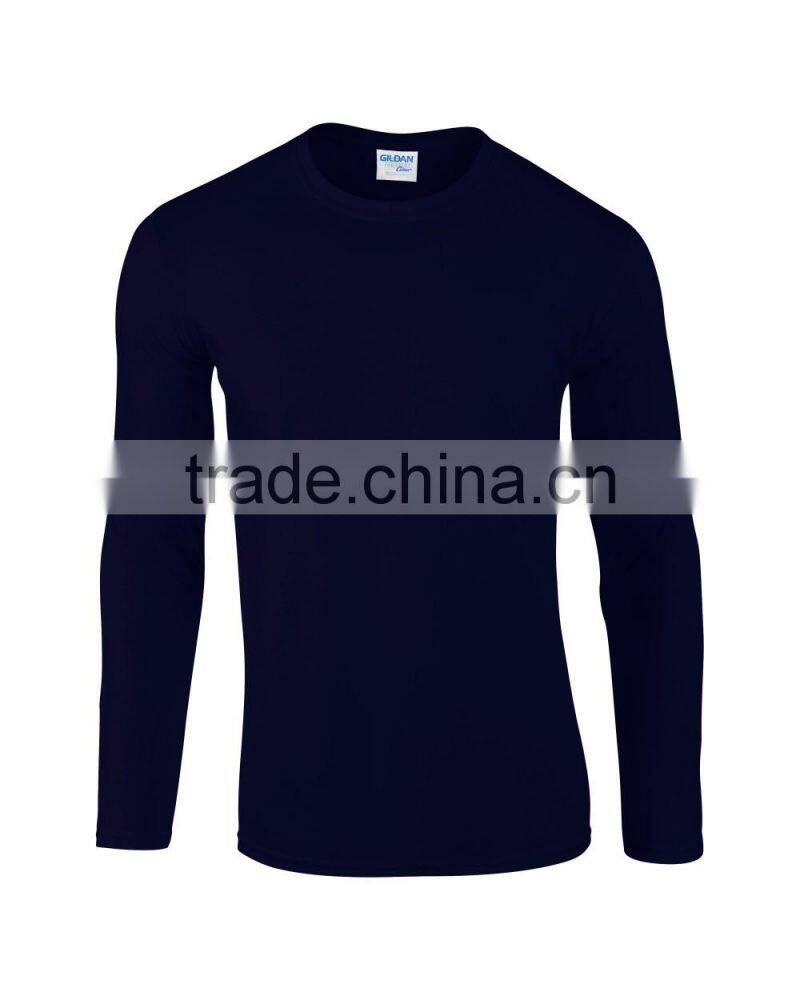 100% cotton men's long sleeve sweatshirt wholesale, autumn/spring t-shirt custom wholesale