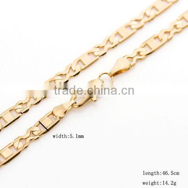 popular fashion silver chains necklace