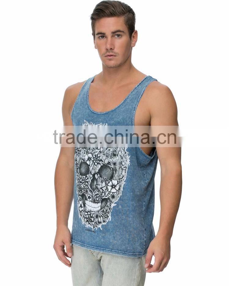 Skull printed tank top pattern