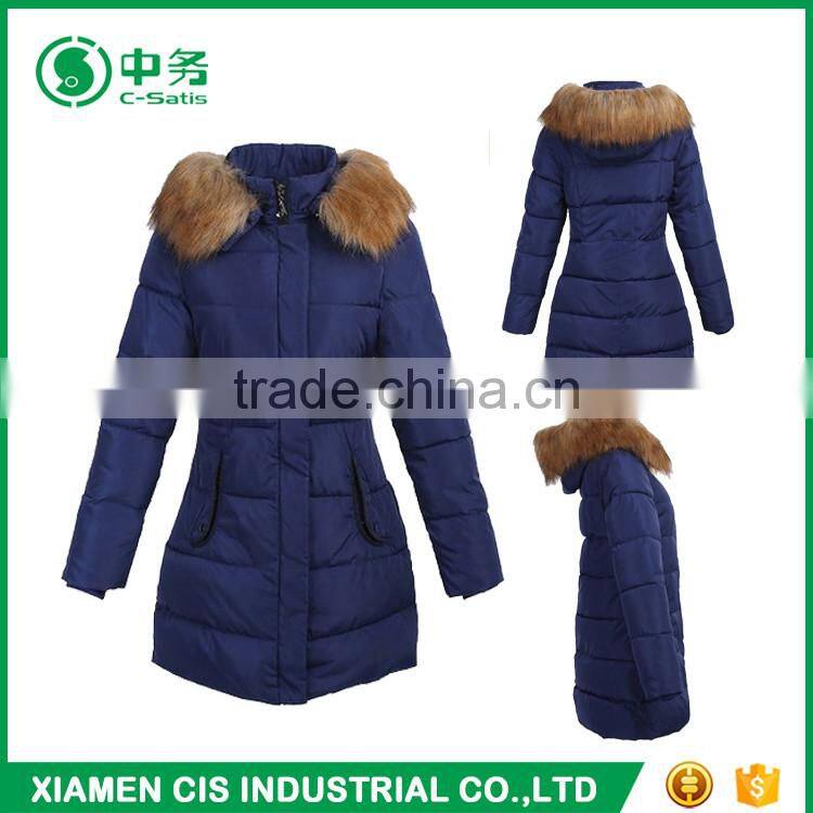 Fashion Style Warmful Winter Fur Collar Women Goose Down Coat