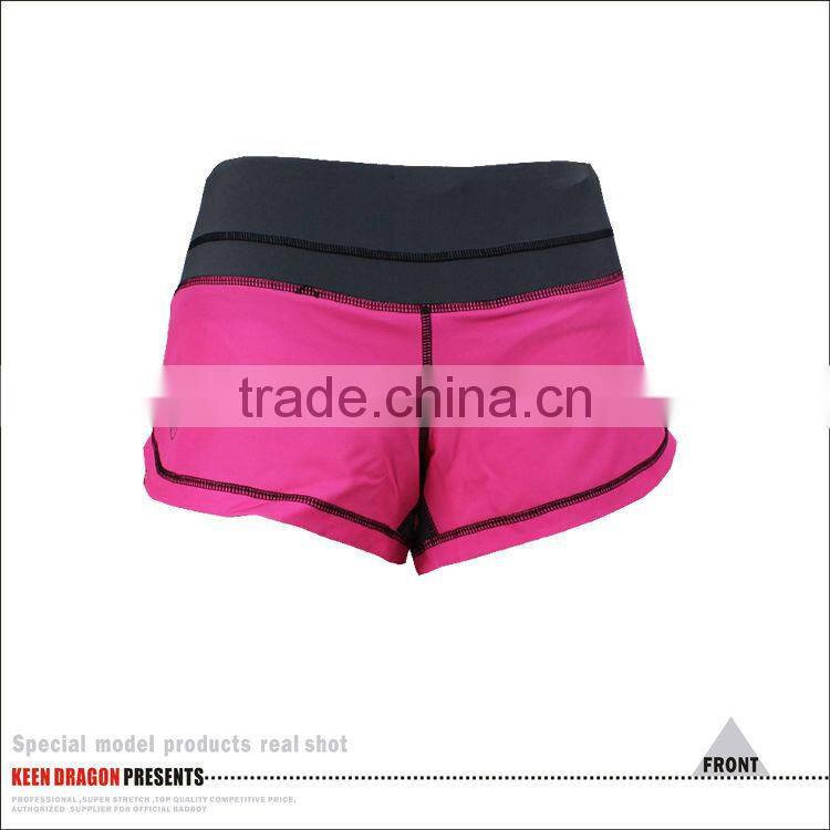 2014 new Lady's new sport short 4 way stretch pink mma shorts