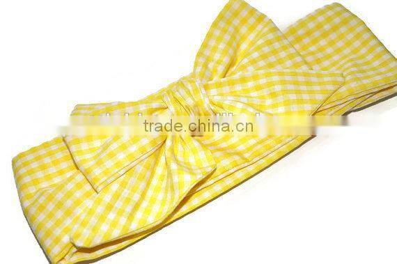 2017 New Fashion cotton knot messy bow baby girls headband