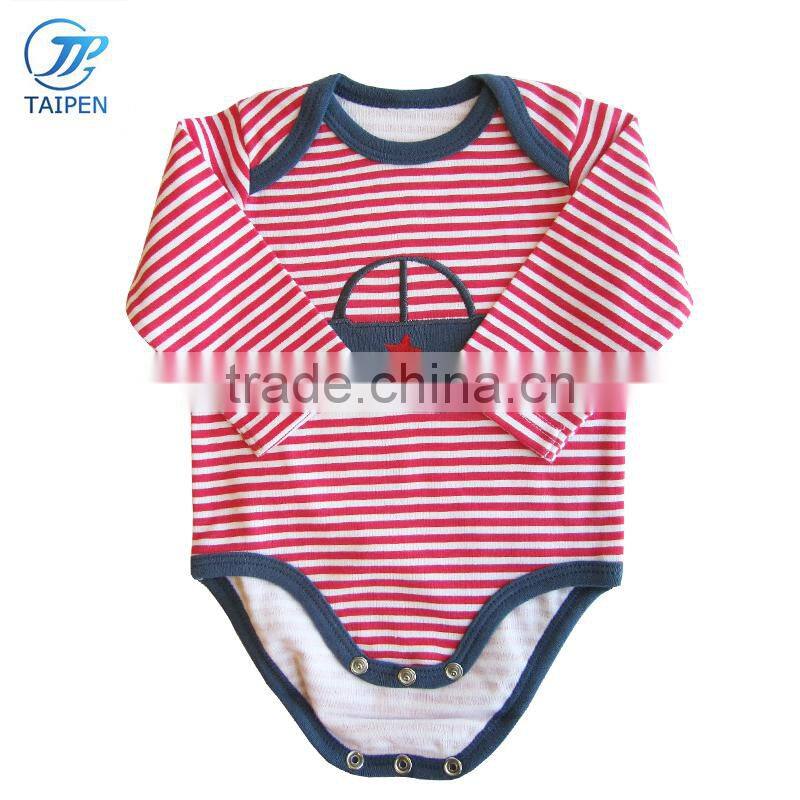 2017 Latest Long Sleeve Baby Girls Clothes Pink Color Baby Jumpsuit With Lace And Bow