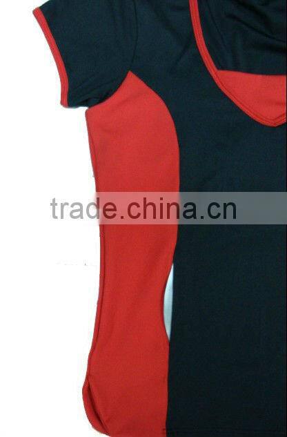 Factory OEM made high quality V- neck short sleeve cycling T-shirt