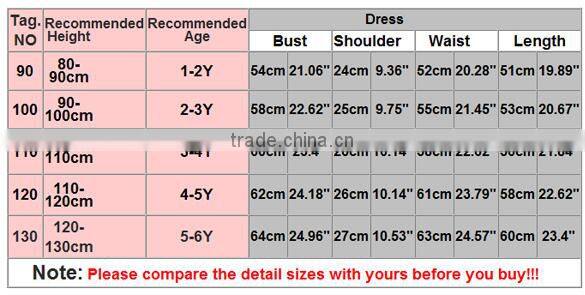 HOT Children Bowknot Colorful Big Polka Dots party dresses for 3 year old girl