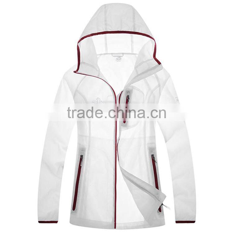 100% Nylon High quality waterproof summer jacket