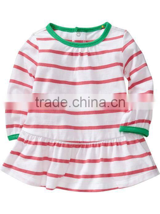 LITTLE GIRLS RUFFLED DRESS IN CHARCOAL MELANGE