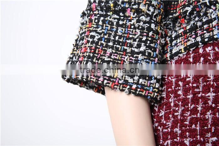 brown fashion women softshell jacket with shell buttons