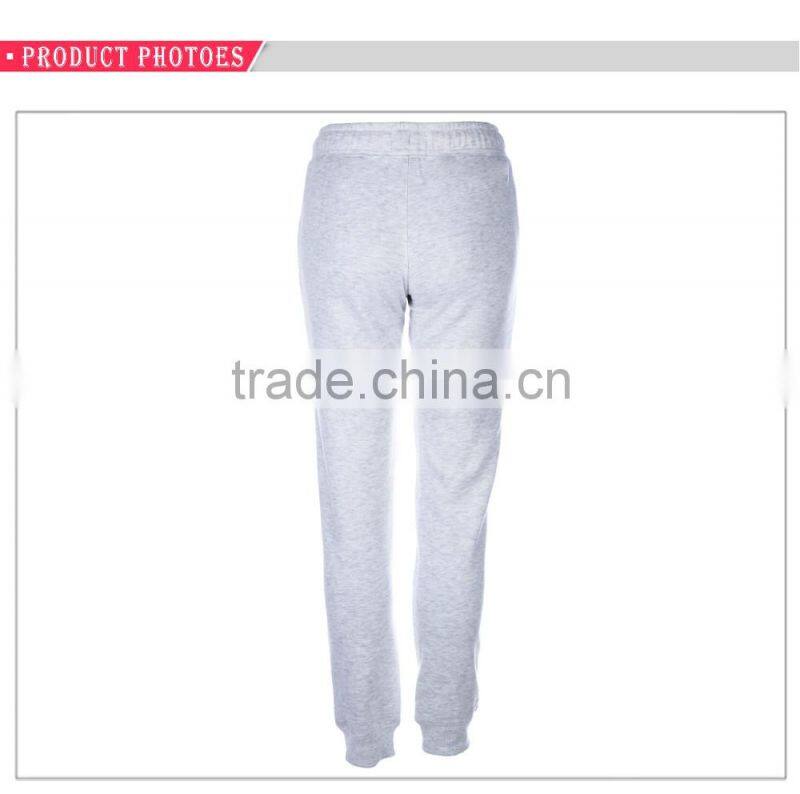 Wholesale side zip pockets fleece womens gym jogger pants