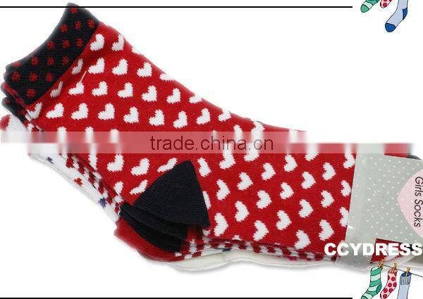 Make to order lovely printing designs free size cute teen girls tube socks customized