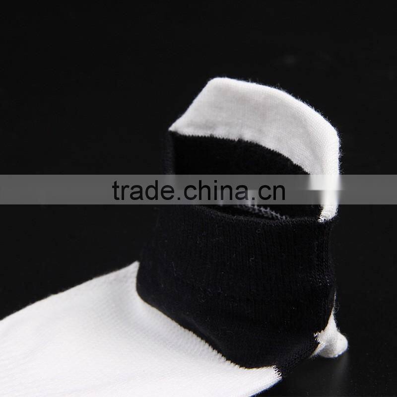 Men's short summer cotton sports socks toe socks