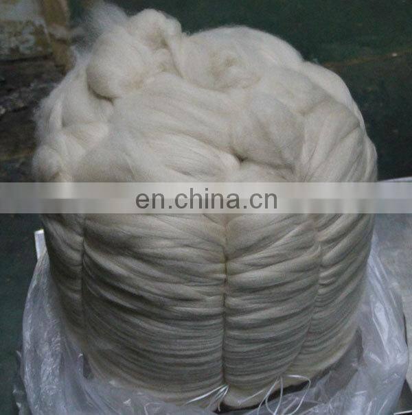 Factory Price Quality 100% Cashmere Tops White with 15.5-16.5mic