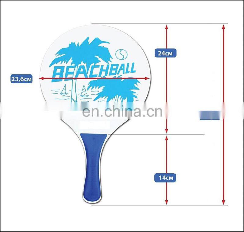 Great For Summer fun Beach Tennis Wooden Paddle Game Set Racquet and Ball Game