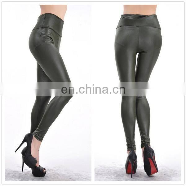 2016 Spring New Style Multi Colors Elastic Leather Leggings IN STOCK