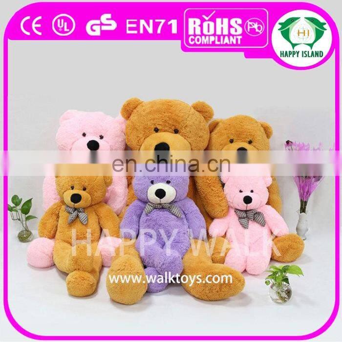 HI CE Top selling Valentines day gift wholesale purple plush teddy bear 120cm/160cm/180cm with large size