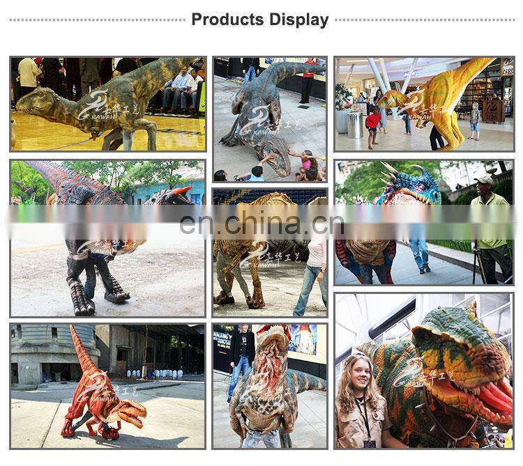 lifelike adult Jurassic Velociraptor Costume for Entertaining