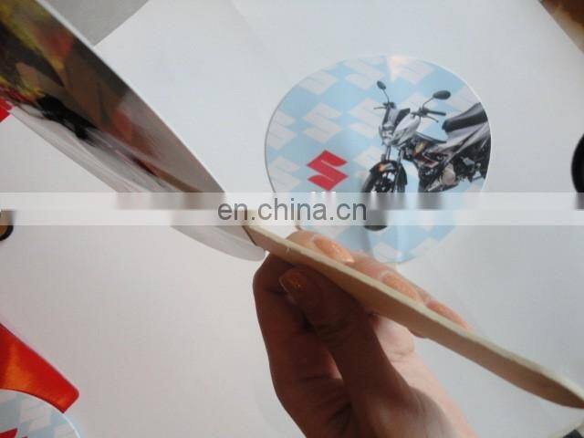 cmyk offset two both side printing diy paper hand fan