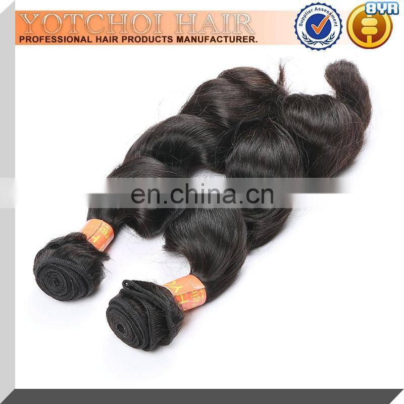 Neat & Clean Hair Weaving Good Sewing Machine Made Hair Weft Natural Black Can Be Dyed/Bleached Brazilian Remy Hair