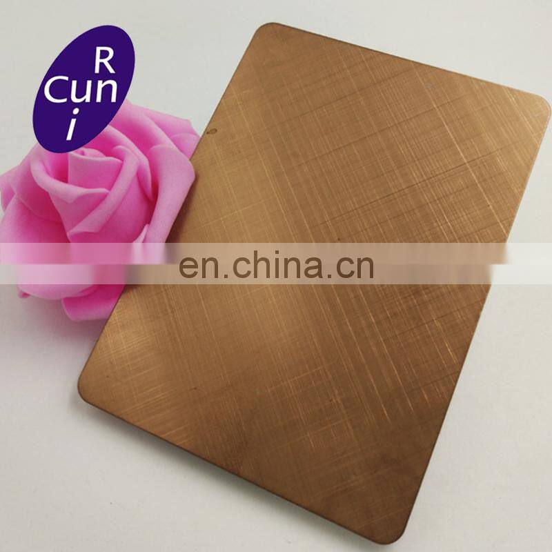 Pvd purple Color Mirror ASTM A240 Tp304 9 Stainless Steel Plate for Pressure Cooker