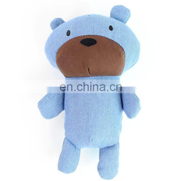 China factory supply dog toys pet cotton rope bear squeaky