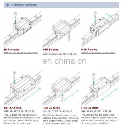high quality and high presion linear guide price THK HSR25