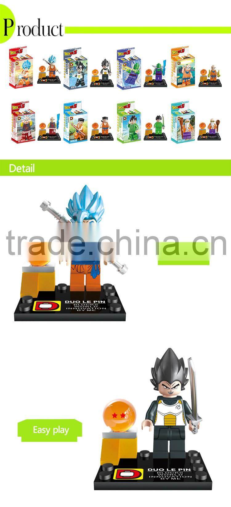 Manufactory minifigures plastic building block toys from China