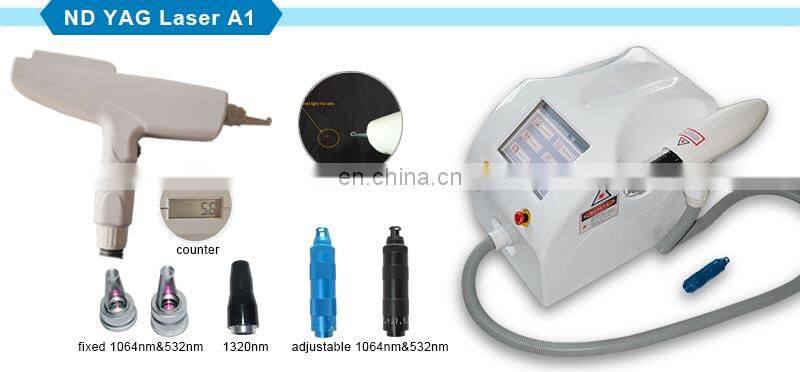 multifunctional q switched nd yag laser tattoo removal machine for beauty salon equipment