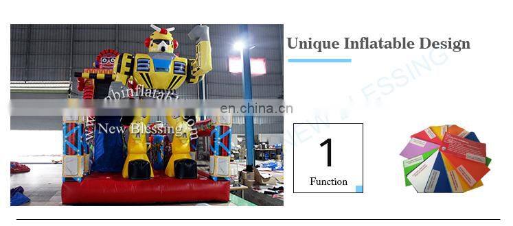 Robot best quality inflatable dry slide/ inflatable slide for children