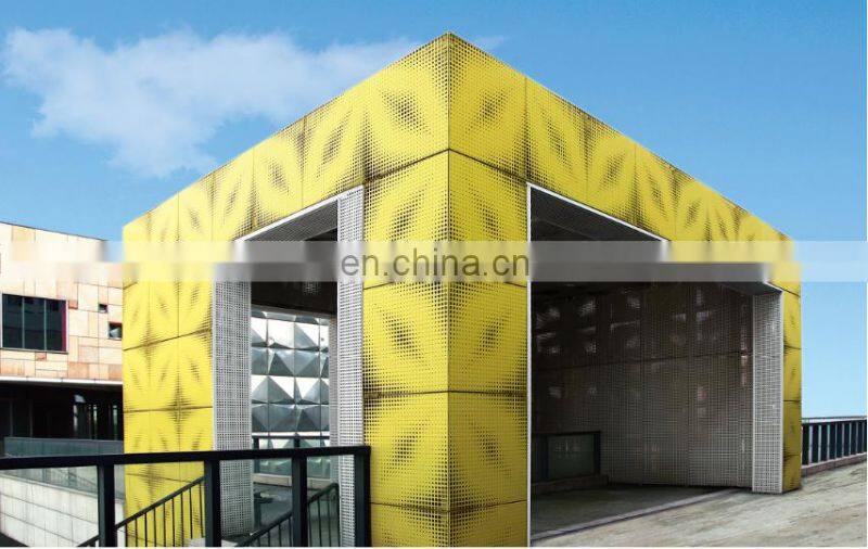 Building Construction Projects Outdoor Laser Cut Wall Screen Aluminum Claddings