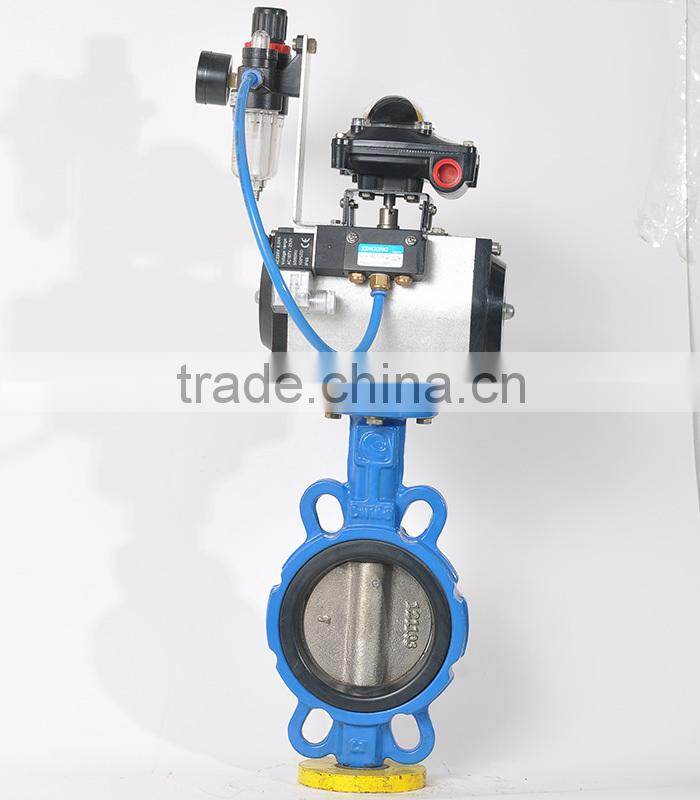 Pneumatic Wafer And Lug Type Butterfly Valves Dn200