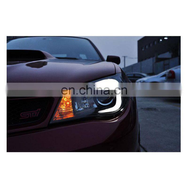 C Style DRL High bright Tuning Headlamp for 9th Subaru WRX 2005-2008