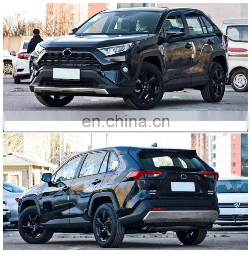 For TOYOTA RAV4 2019 2020 2021+ Front & Rear Bumper Guard Plate Protector Anti-impact Stainless Steel Auto Accessories