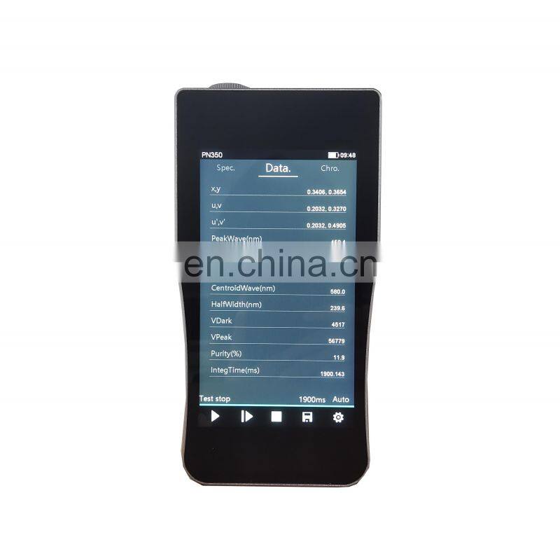 PN350C wavelength range 380-780nm with pc software Handheld Spectral Illumination Tester and Meter Portable CCT CRI Digital lux