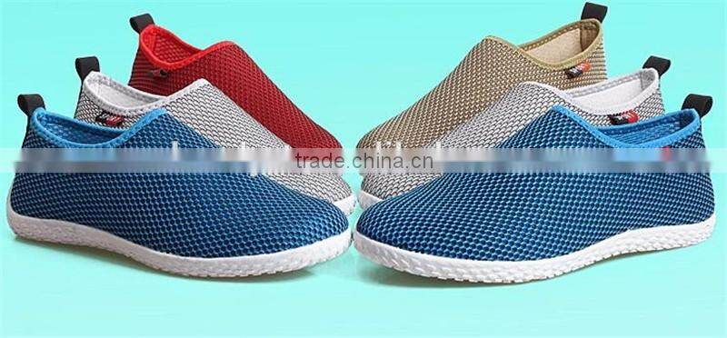 men summer breathable running mesh fabric felxible stretch sneakers shoes