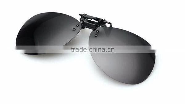 high qulality yellow night vision mirrored women men clip on driver PC sunglasses