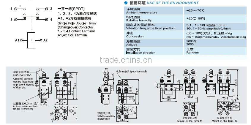 SAYOON DC CONTACTOR CZWH200A/ZJWH200A/SW181