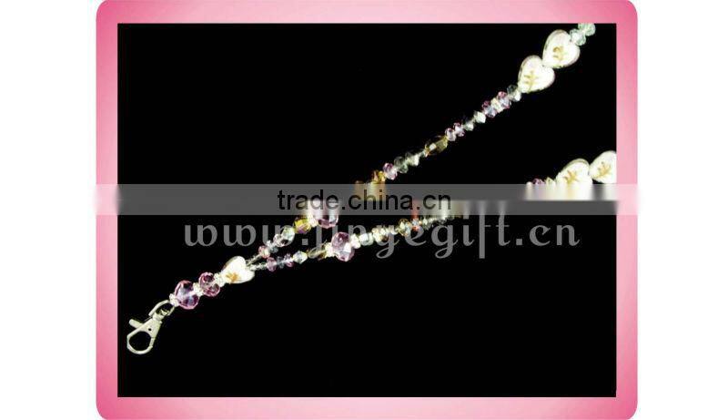 Fashion Jwewllery Bling Crystal Bead Absorbing Lanyard