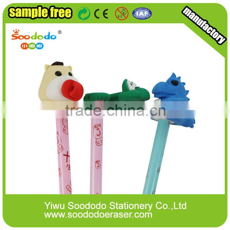 3D Chinese Zodiac shaped eraser pencil